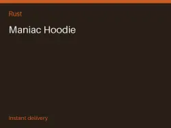 Maniac Hoodie #565496190 — Rust, лот №264502