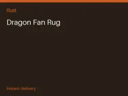 Dragon Fan Rug #568574299 — Rust, лот №264561