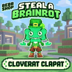 Steal a Brainrot • Cloverat Clapat Secret • любая мутация •… — Roblox, лот №249465