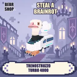 [Steal a Brainrot] Trenostruzzo Turbo 4000 Secret — любая м… — Roblox, лот №249468