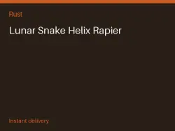Lunar Snake Helix Rapier #568556216 — Rust, лот №264535