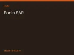 Ronin SAR #570142349 — Rust, лот №273478