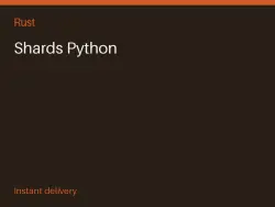 Shards Python #575458570 — Rust, лот №276297