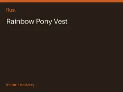 Rainbow Pony Vest #570092730 — Rust, лот №264533