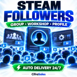 Custom Amount of Steam Followers | Group, Workshop Item or Creator Profile