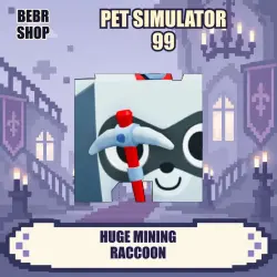 Pet Simulator 99: Huge Mining Raccoon • Exclusive