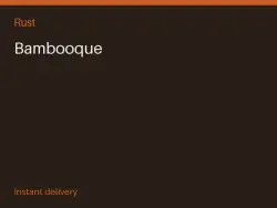 Bambooque #570868430 — Rust, лот №264003