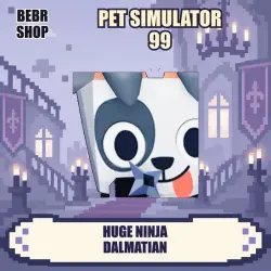 Pet Simulator 99 • Huge Ninja Dalmatian • Exclusive • Roblox