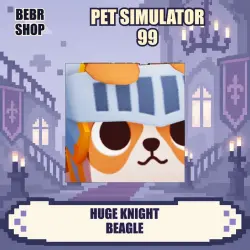 Pet Simulator 99 • Huge Knight Beagle • Exclusive • Roblox