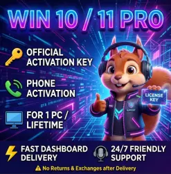 WINDOWS 10/11 — PRO | ОФИЦИАЛЬНЫЙ КЛЮЧ | АВТОМАТИЧЕСКАЯ ДОСТАВКА