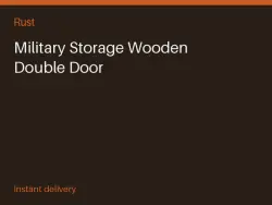 Military Storage Wooden Double Door #575215653 — скриншот 1