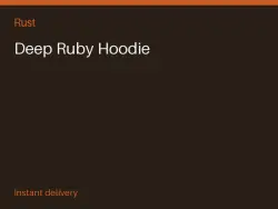Deep Ruby Hoodie #575621000 — Rust, лот №264081
