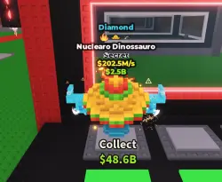 Бриллиантовый ядерный динозавр 202M/S | Steal a Brainrot — Roblox, лот №249544