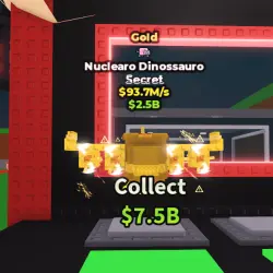 Золотой ядерный динозавр 93M/S | Steal a Brainrot — Roblox, лот №249552