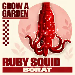 Ruby Squid | Divine | Grow a Garden Roblox