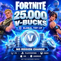 Fortnite 25,000 В-баксов | Global | PC / PS / Xbox / iOS / …, лот №255263