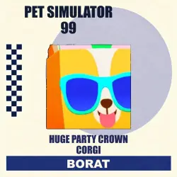 Huge Party Crown Corgi (Exclusive) Pet Simulator 99 —  deal
