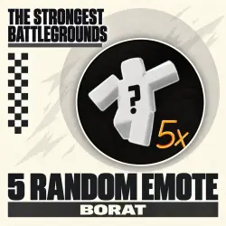 5 Random Emote (Rare) The Strongest Battlegrounds —  deal