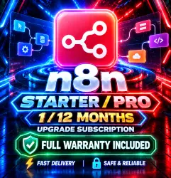 n8n Starter/Pro 1/12M Upgrade Subscription | Full Warranty Included