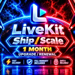 LiveKit Ship/Scale - 1 Month | Upgrade/Renewal | Full Warranty Included