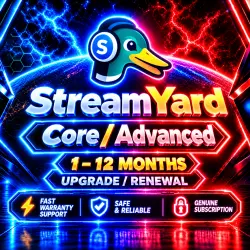 StreamYard Core/Advanced 1–12 Months | Upgrade/Renewal |  Warranty Support