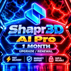 Shapr3D AI Pro 1 Month | Upgrade/Renewal |  Warranty Support