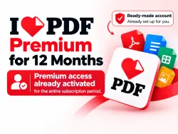 ILovePDF Premium — ready account for 12 months