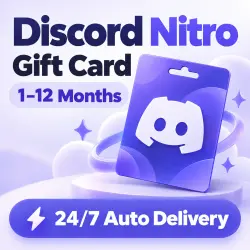Discord Nitro Gift Card — 1–12 Months | 24/7 Automatic Delivery
