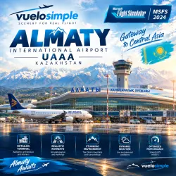 UAAA ALMATY INTERNATIONAL AIRPORT - VUELO | MSFS 2024