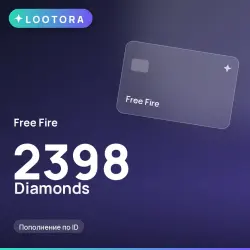 Free Fire 2398 Diamonds, пополнение по ID, СНГ, лот №210495
