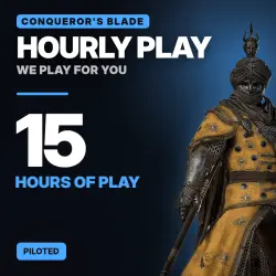 15 hours of play in Conqueror's Blade on your account