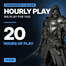 20 hours of play in Conqueror's Blade on your account