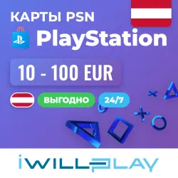 PS STORE AUSTRIA GIFT CARDS 24/7. PLAYSTATION TOP-UP. BUY CODES PSN EUR