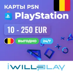 PS STORE BELGIUM GIFT CARDS 24/7. PLAYSTATION TOP-UP. BUY CODES PSN EUR