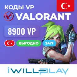 8900 VP. ВАЛОРАНТ ПОИНТЫ 24/7. VALORANT POINTS (VP) ДОНАТ. …, лот №255309