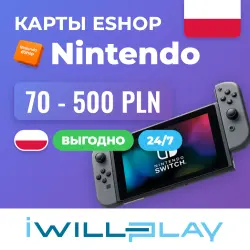 NINTENDO ESHOP ПОЛЬША (PLN) 24/7. ПОДАРОЧНЫЕ КАРТЫ НИНТЕНДО. КОДЫ ПОПОЛНЕНИЯ