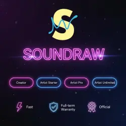SOUNDRAW Creator/Artist Starter/Artist Pro/Artist Unlimited 1-12M | Upgrade/Renewal | Warranty