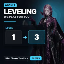 Aion 2 Leveling: 5 Pet Choose Your Pets · level 1 → level 3 | Piloted