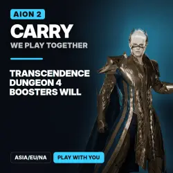 Aion 2 Carry: Transcendence Dungeon 4 Boosters Will | ASIA/EU/NA | Play with you