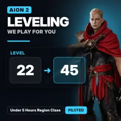 Aion 2 Leveling: Under 5 Hours Region Class · level 22 → 45 | Piloted