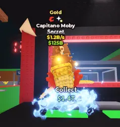 Золотой Капитано Моби 1.2B/S | Steal a Brainrot — Roblox, лот №249672