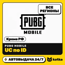 PUBG Mobile (ПАБГ) Global (не РФ) 60–40500 UC — пополнение …, лот №210454