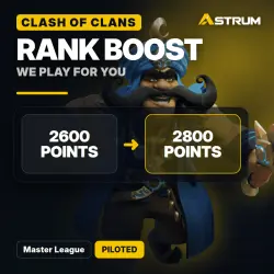 Clash of Clans Rank Boost: 2600 points → 2800 points · Master League | Piloted