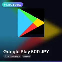 Google Play 500 JPY, gift card, JP