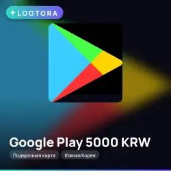 Google Play 5000 KRW, gift card, KR