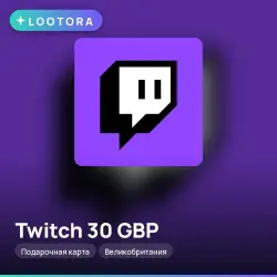 Twitch 30 GBP, gift card, UK