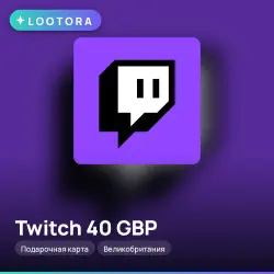 Twitch 40 GBP, gift card, UK