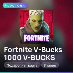 Fortnite V-Bucks 1000 V-BUCKS, подарочная карта, Италия, лот №255358