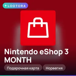 Nintendo eShop 3 MONTH, gift card, NO