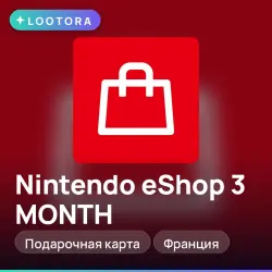 Nintendo eShop 3 MONTH, gift card, FR